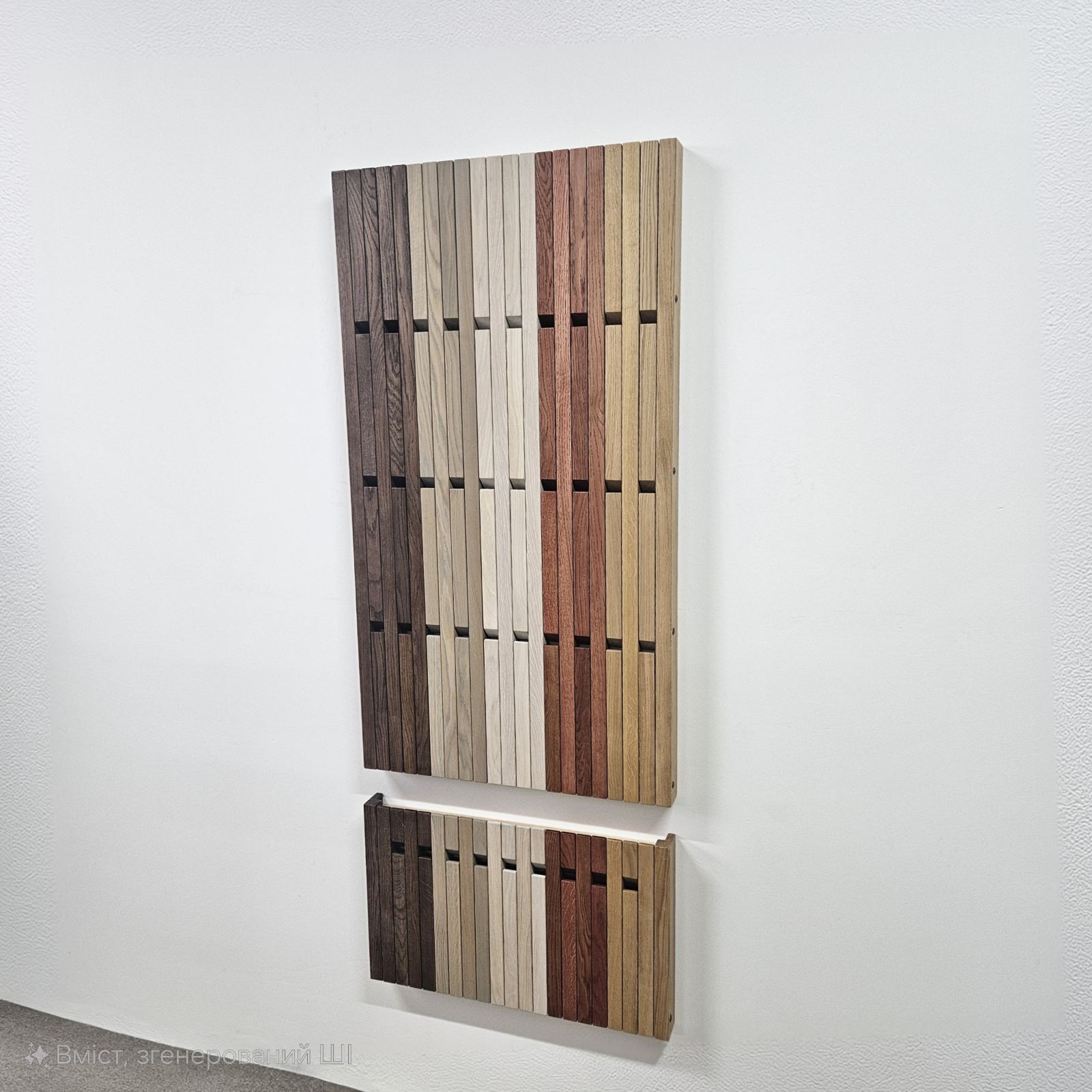 Wall mounted organizer + Hallway bench transformer. Natural colored  oak