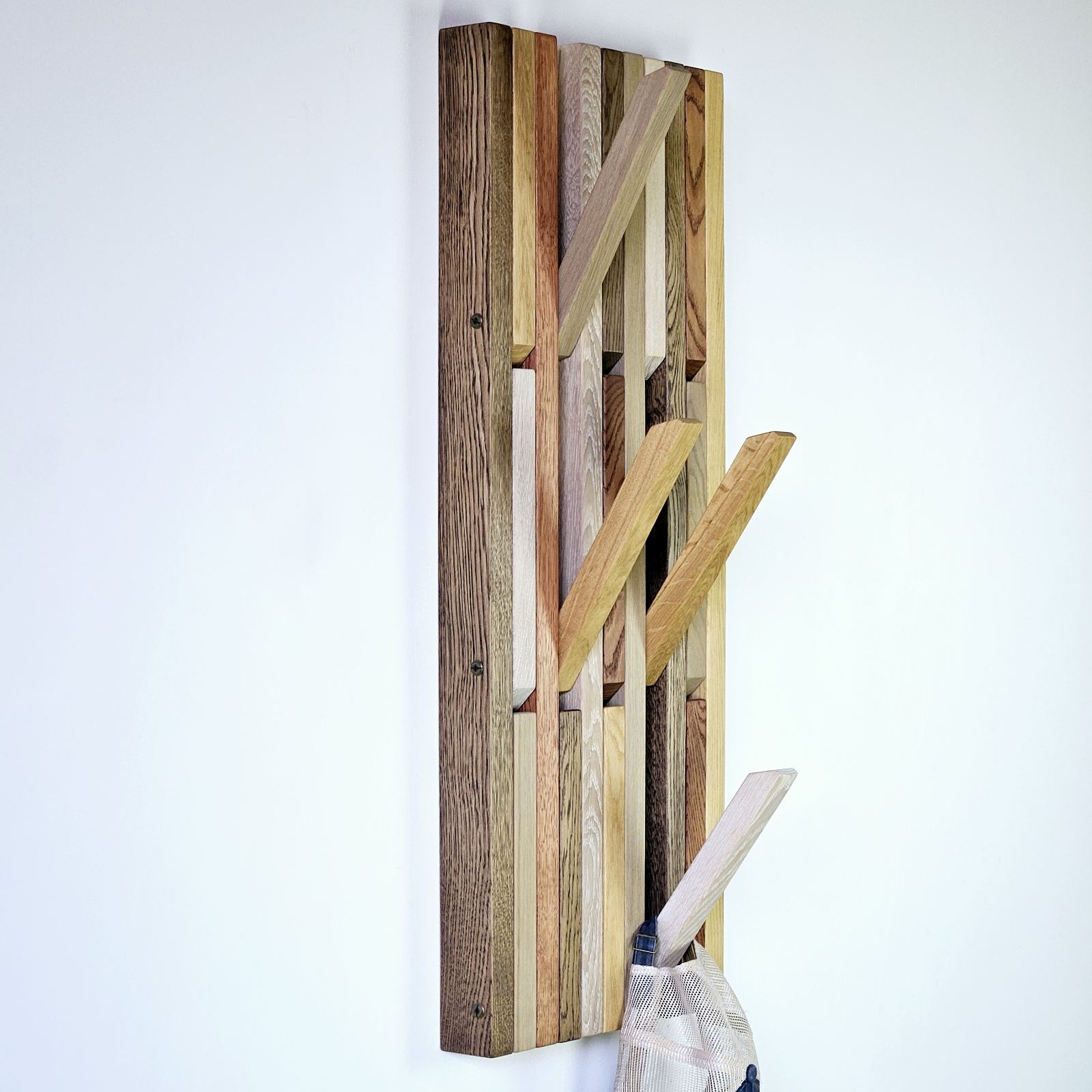 Wall mounted organizer.transformer for shoes and clothes. colored natural oak. promotional offers