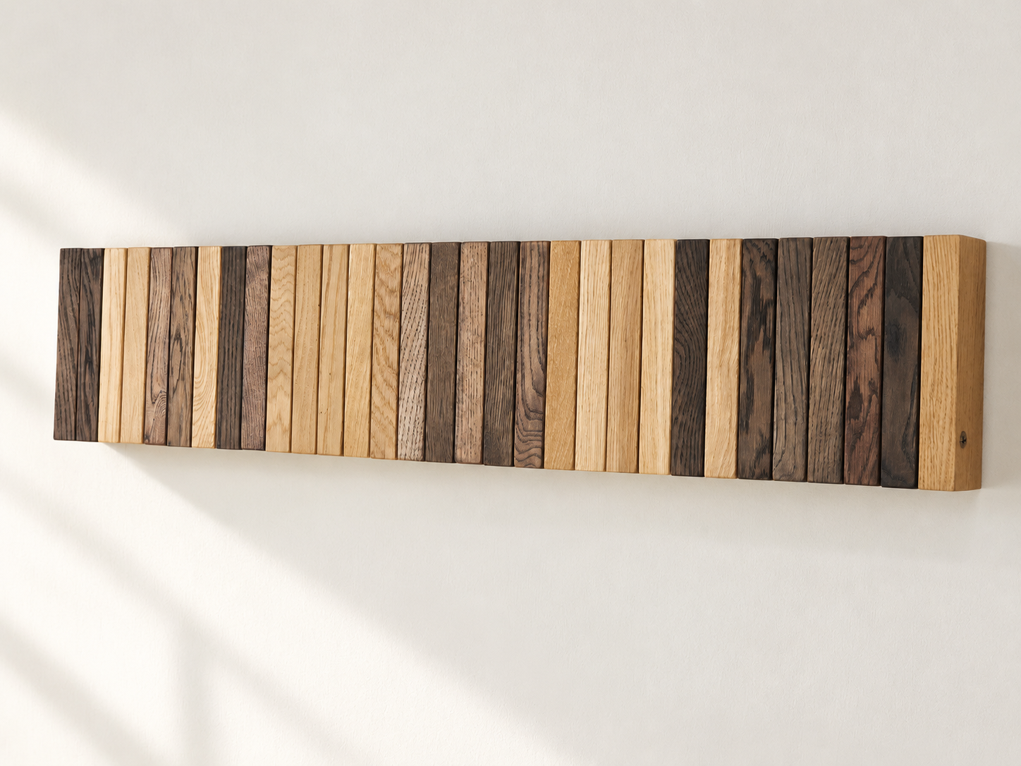 New This Season — OLKOF LINE Solid Oak Wall Coat Rack with Folding Hooks
