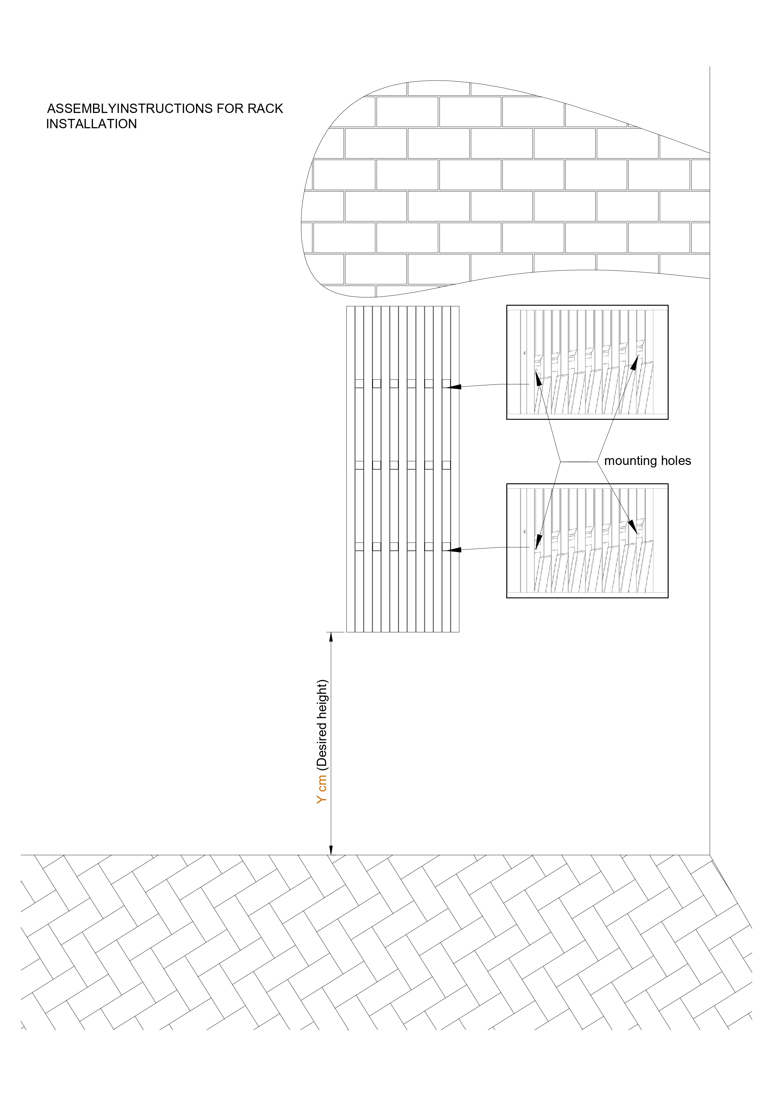 Wall-mounted organizer. White. plywood