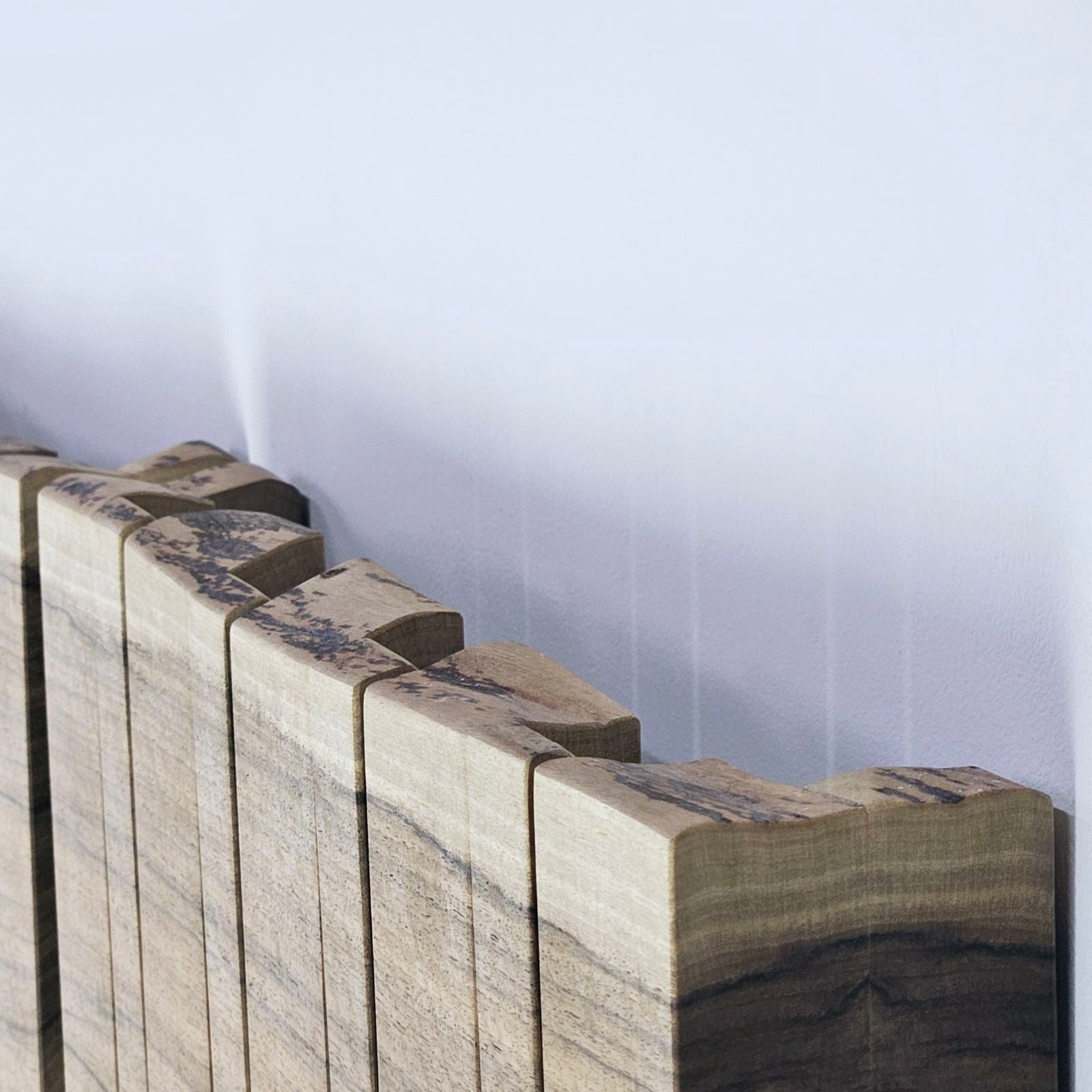 Wall-mounted organizer. Natural Walnut. 2 Exclusive