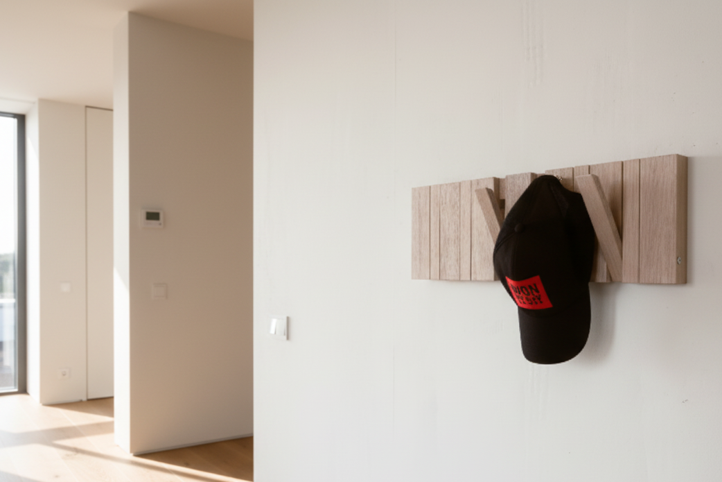 Wall-Mounted Organizer. White. plywood