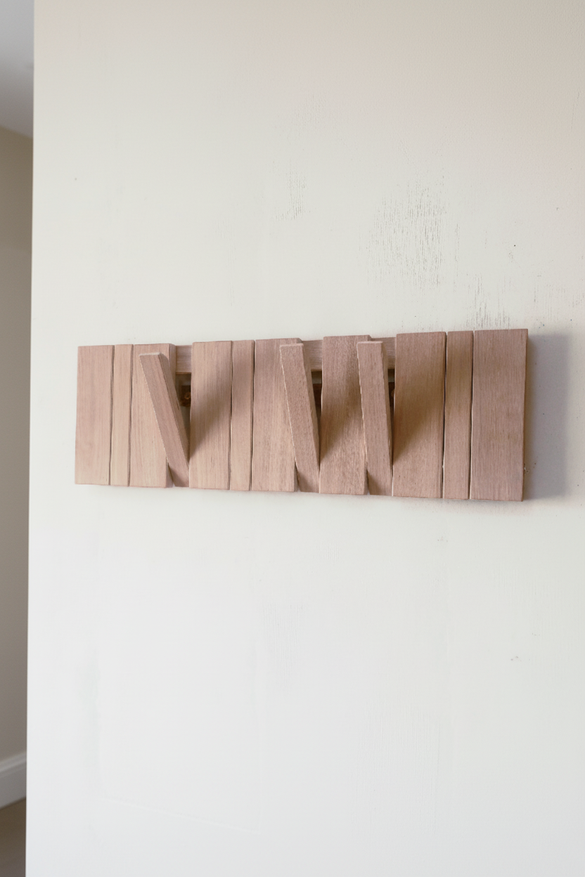 Wall-Mounted Organizer. White. plywood
