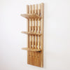 Wall-Mounted Organizer - for shoes. natural oak