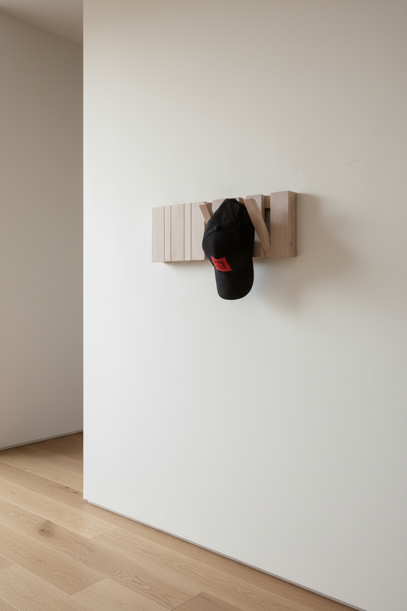 Wall-Mounted Organizer. White. plywood