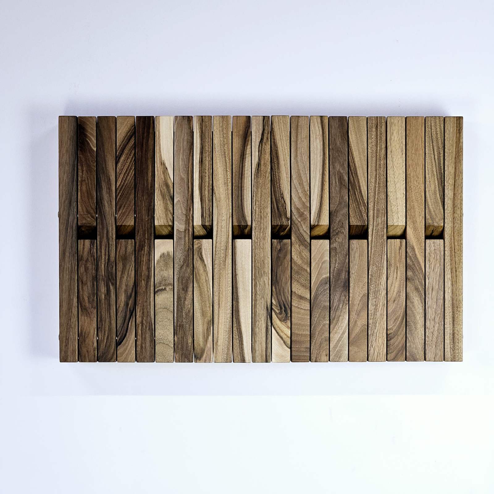 Wall-mounted organizer.Natural  Walnut..Exclusive