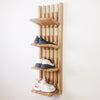 Wall-Mounted Organizer - for shoes. natural oak