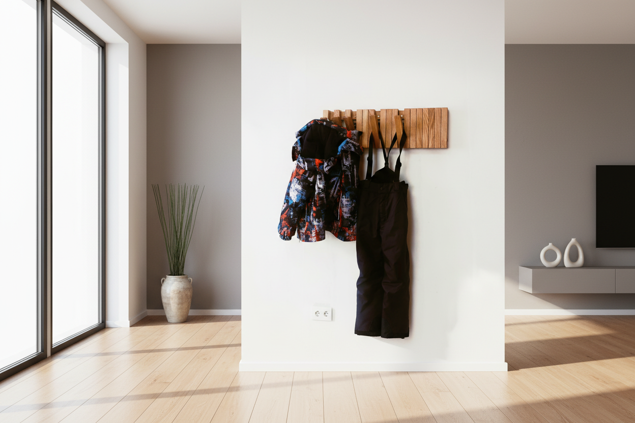 Wall-mounted organizer. natural oak. mini