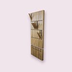 Wall mounted organizer + Hallway bench transformer as a gift . natural OAK. FREE SHIPPING