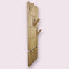 Wall mounted organizer + Hallway bench transformer as a gift . natural oak
