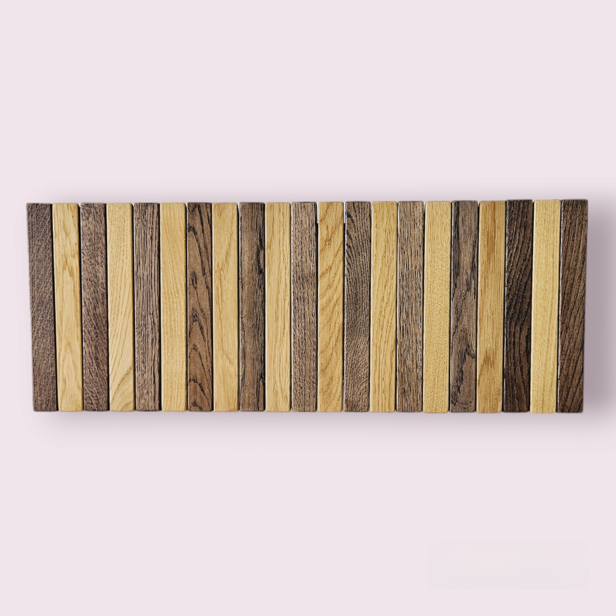 Wall-mounted organizer. solid dark and natural oak. promotional offers