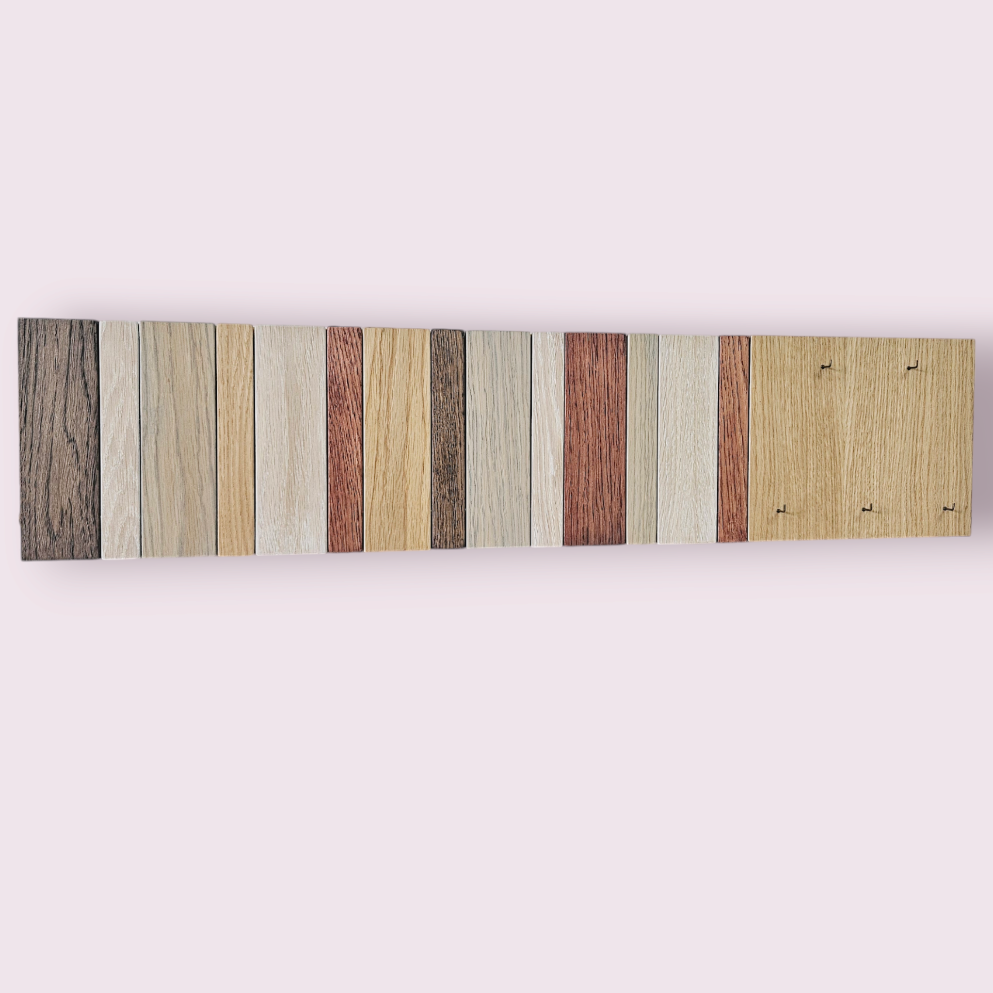 Wall-Mounted Organizer. plywood. with keys hooks