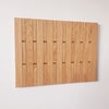 Wall-mounted organizer. plywood oak.