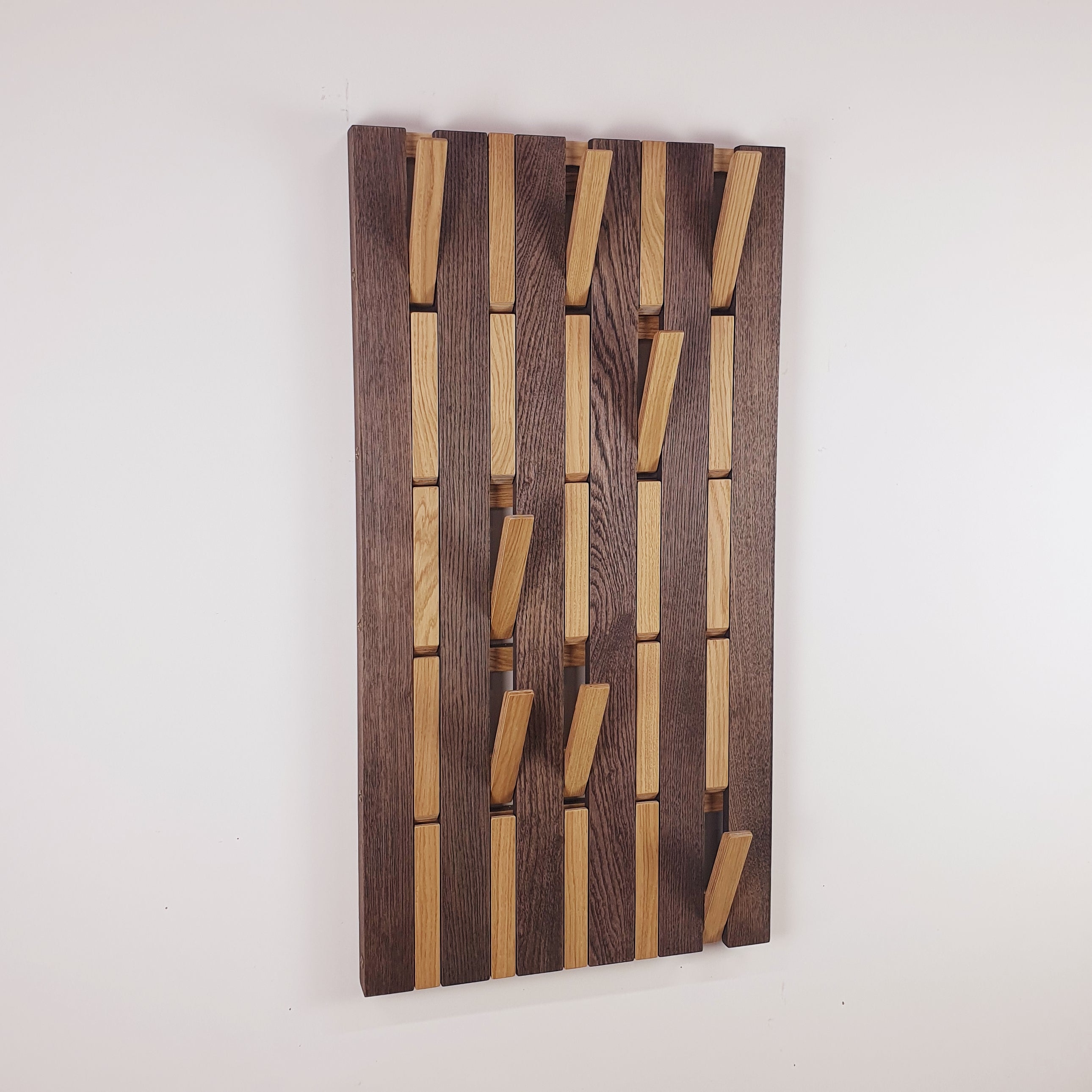 Wooden Wall Hanger Set – Dark Oak