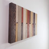 Wall-mounted organizer. plywood oak. colored