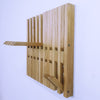 Wall-mounted organizer. natural oak with shelves