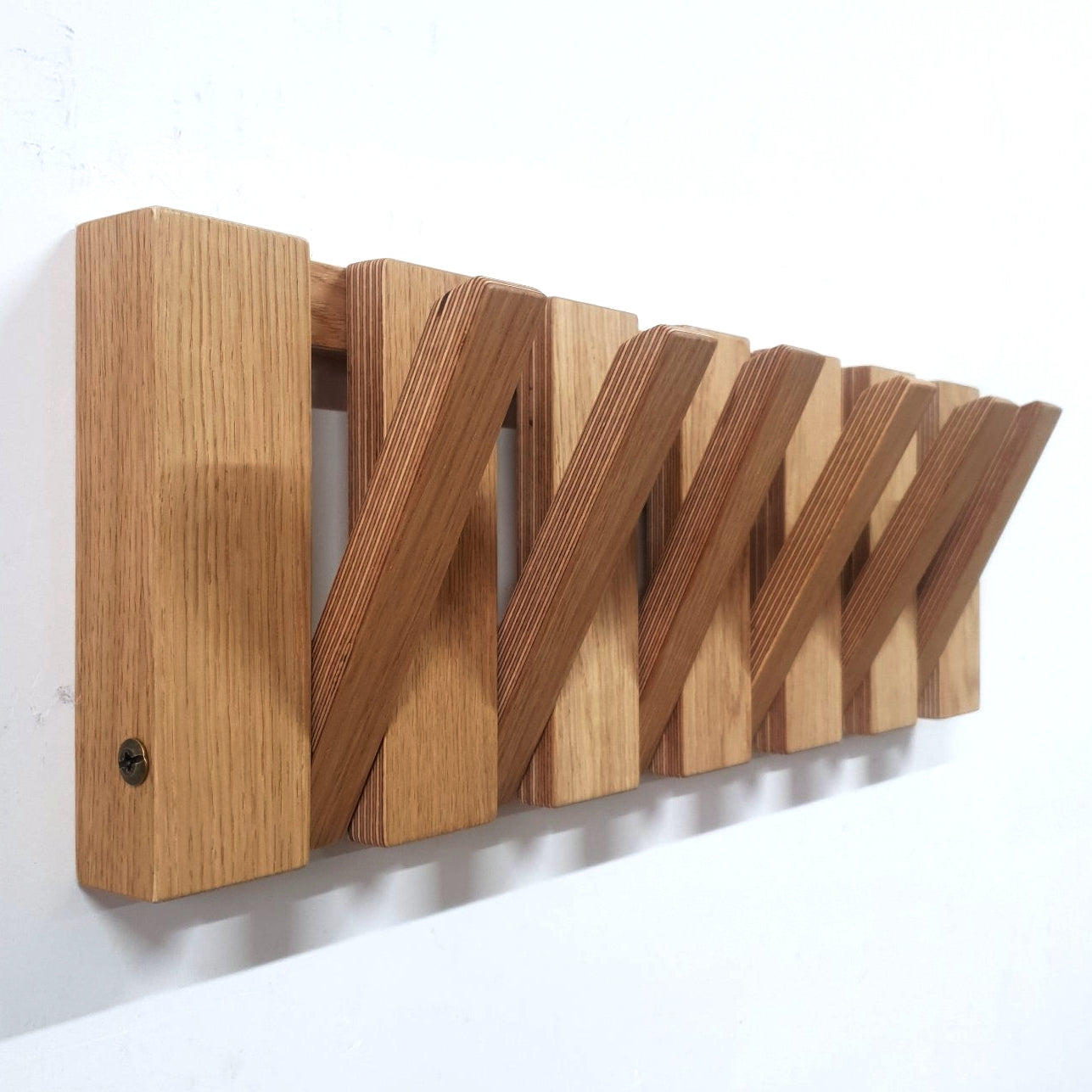 Plywood wall hook