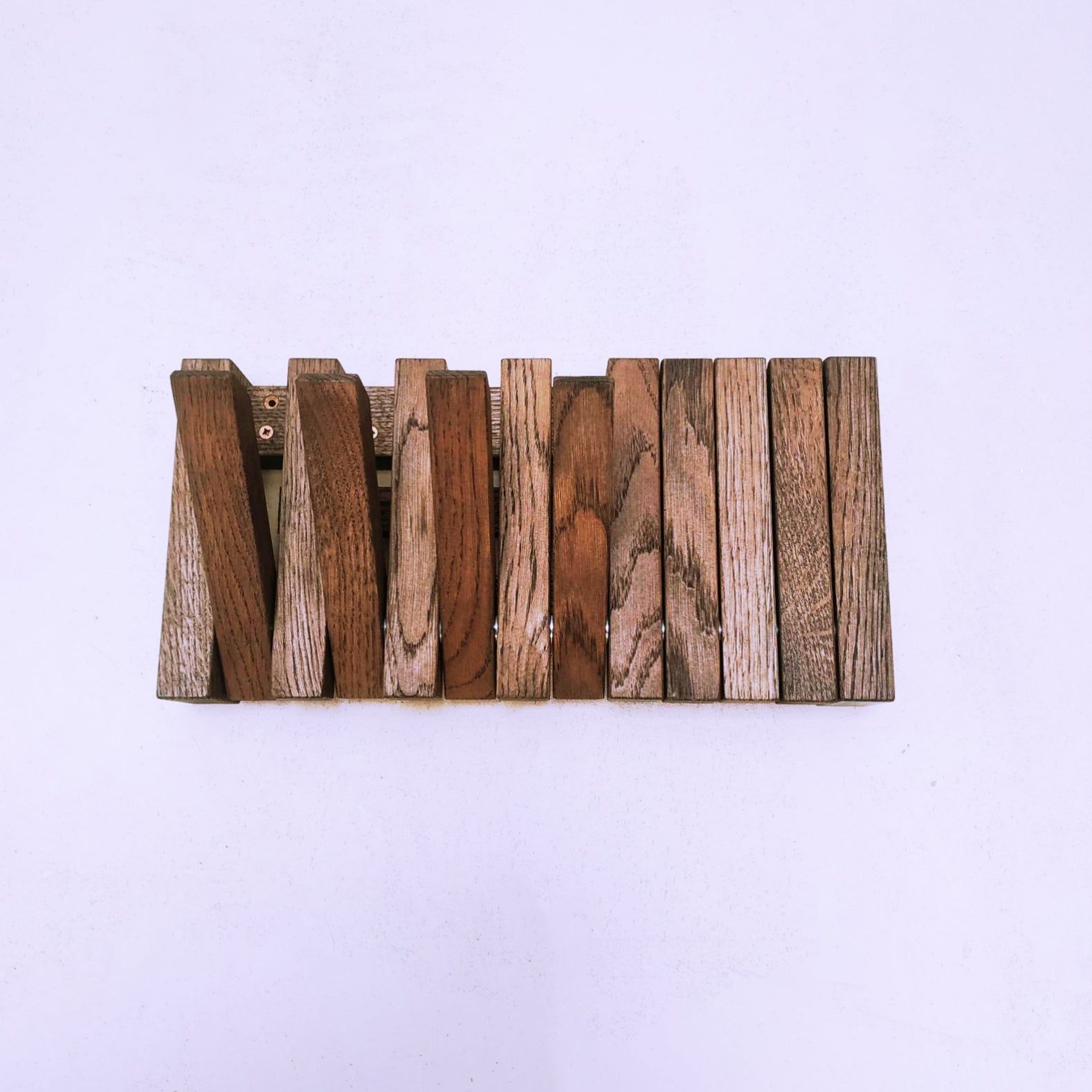 Wall-mounted organizer. mini dark natural oak