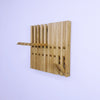 Wall-mounted organizer. natural oak with shelves