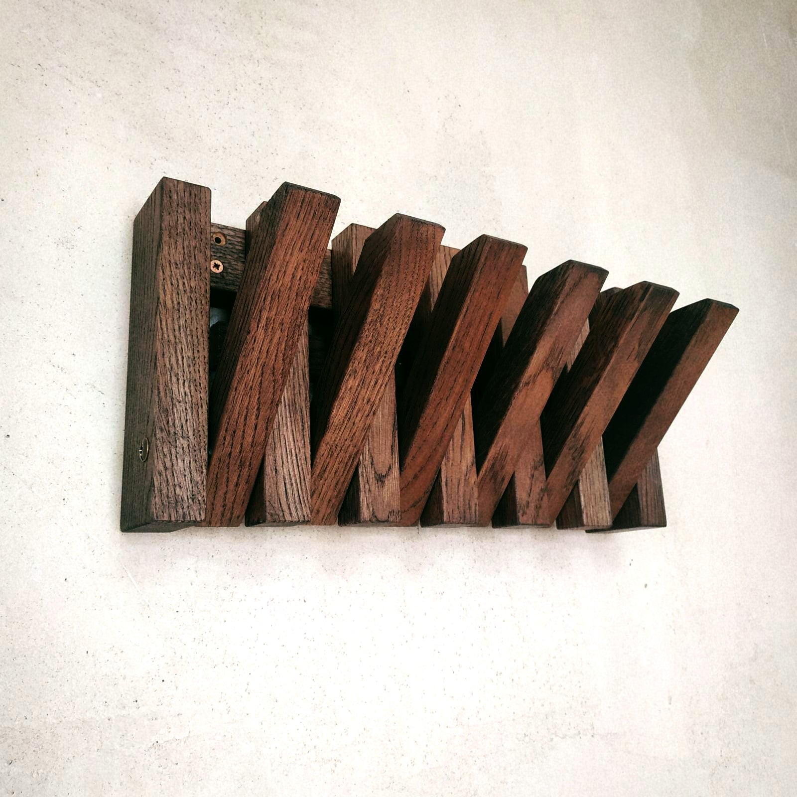 Wall-mounted organizer. mini dark natural oak