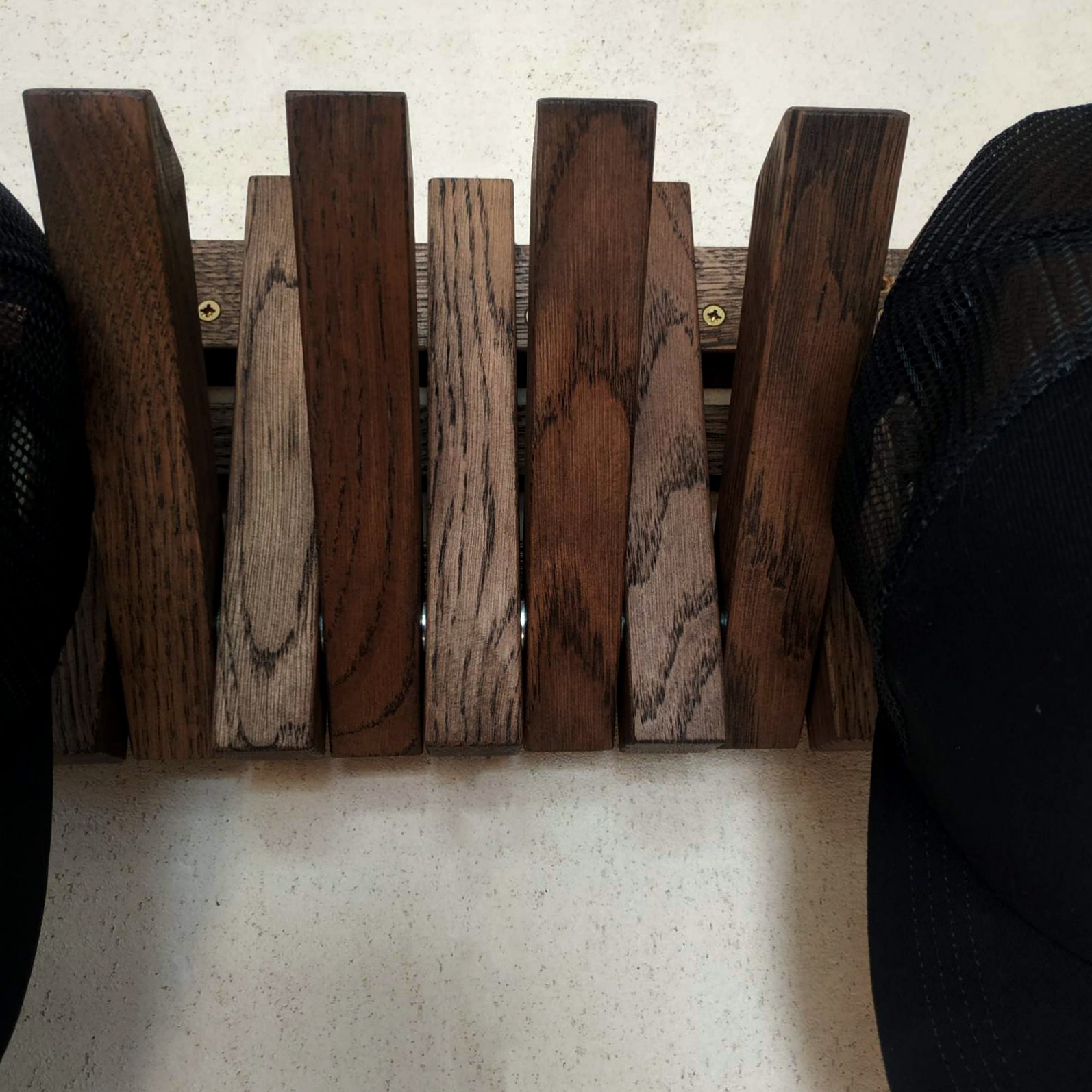 Wall-mounted organizer. mini dark natural oak