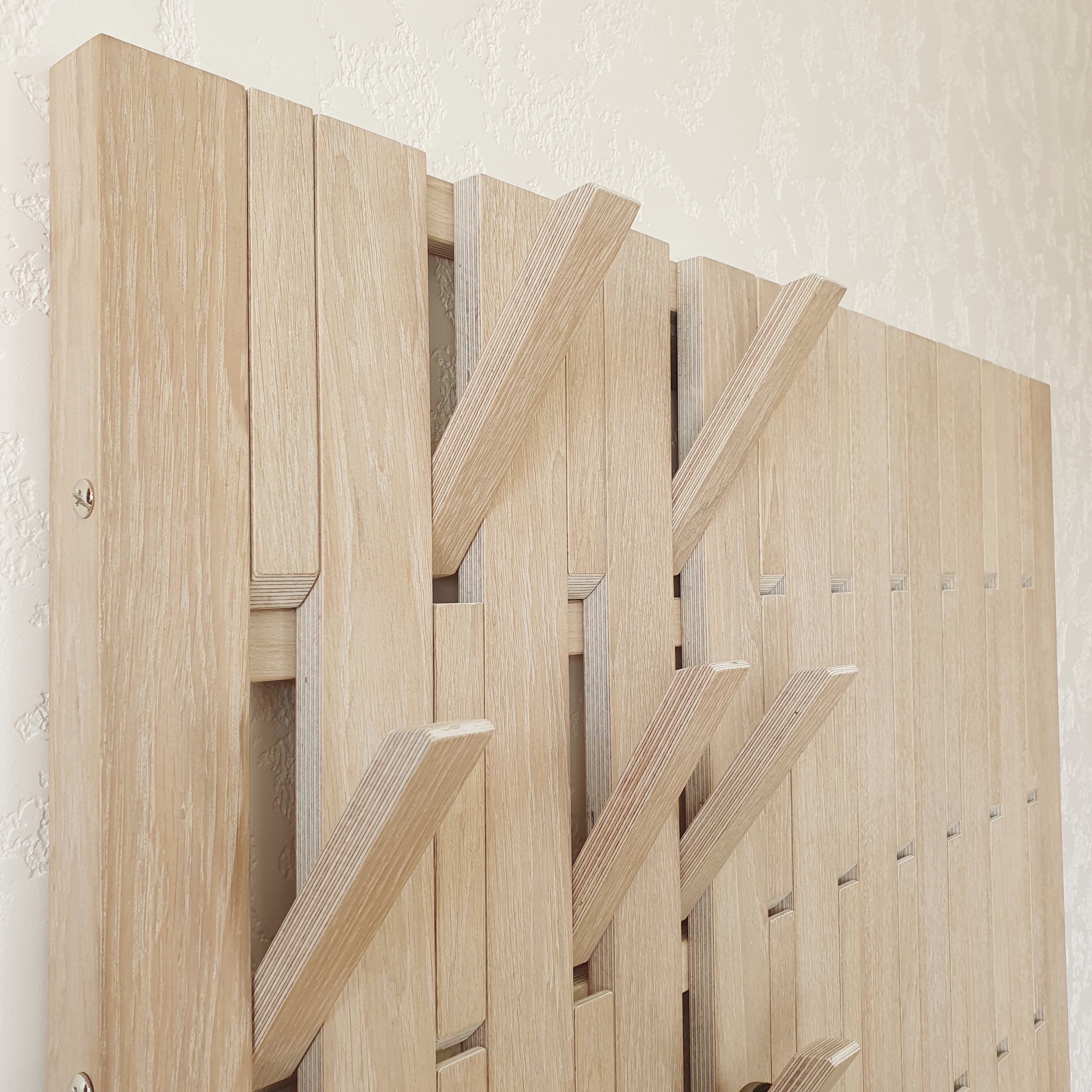 Wall-mounted organizer. White. plywood